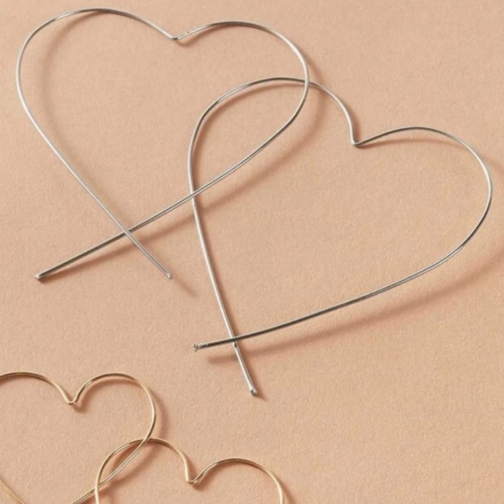 Heart Shape Hoop Earrings